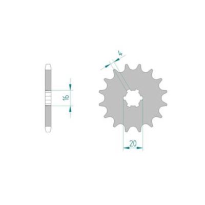 Pignon Suzuki 428/10D