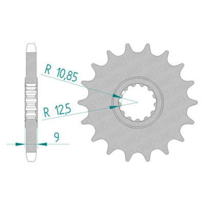 Pignon Yamaha 428/19D