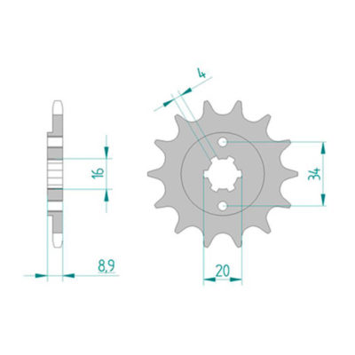 Pignon Afam Hyosung 520/14D