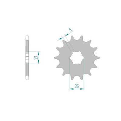 Pignon Yamaha 520/13D