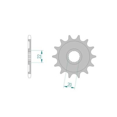 Pignon Yamaha 520/13D