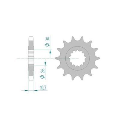 Pignon Yamaha 530/17D