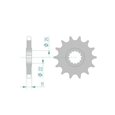 Pignon Yamaha 532/17D