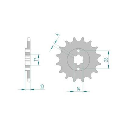 Pignon Derbi 420/12D