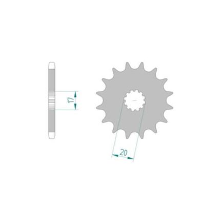Pignon AM6 428/11D  PBR