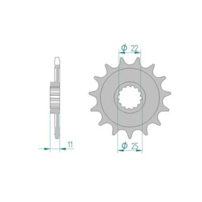 Pignon Aprilia 520/13D