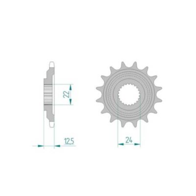 Pignon Aprilia 520/16D