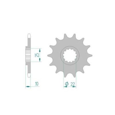 Pignon Aprilia,Yamaha 520/14D