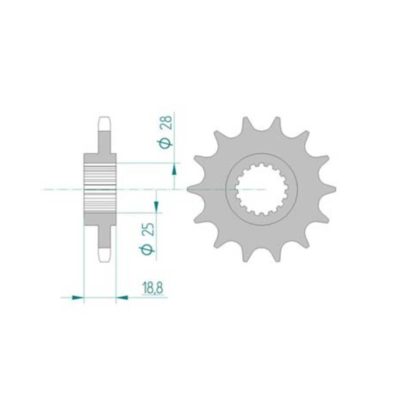 Pignon Aprilia,BMW 525/16D