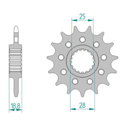 Pignon Aprilia 520/15D