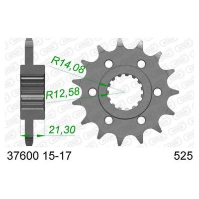 Pignon Aprilia 525/17D