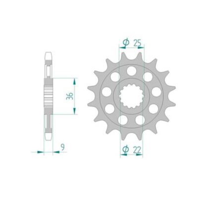 Pignon Benelli 525/15D