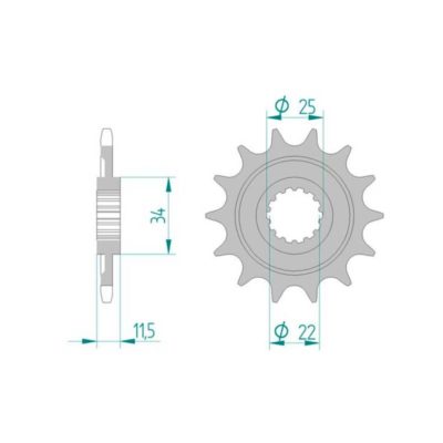 Pignon Sherco 520/14Z