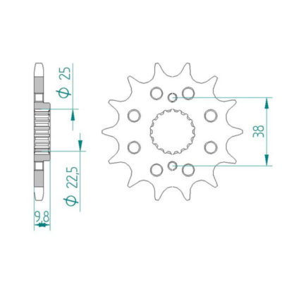 Pignon BMW/Husqvarna 520/14D
