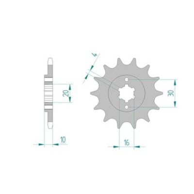 Pignon Cagiva 520/15D