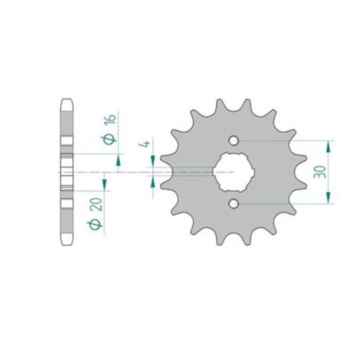 Pignon Cagiva 428/15D