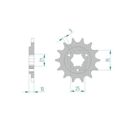 Pignon Cagiva,Suzuki 520/15D