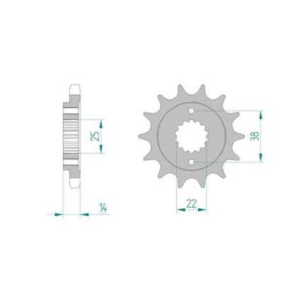 Pignon Cagiva 530/15D