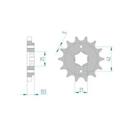 Pignon Cagiva 530/15D