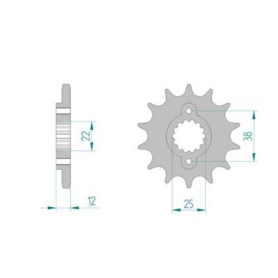 Pignon Cagiva 525/15D