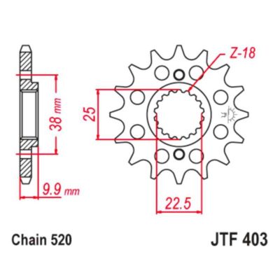 Pignon BMW, Husqvarna 520/15D