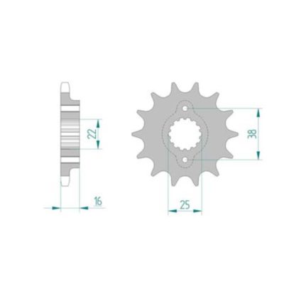 Pignon Ducati 525/14D