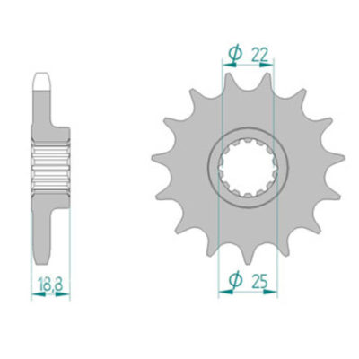 Pignon Ducati 530/15Z