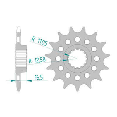 Pignon Ducati 520/14D