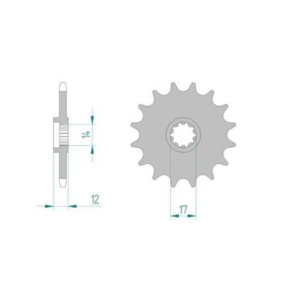 Pignon Gas Gas 420/12D