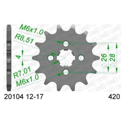 Pignon AFAM 420/14D