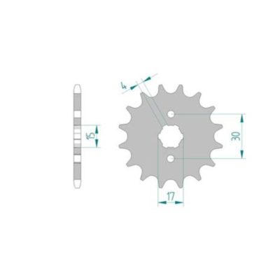 Pignon Honda 420/15D