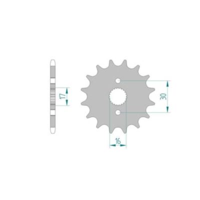 Pignon Honda 420/14D