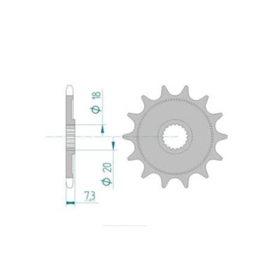 Pignon Honda 520/13D