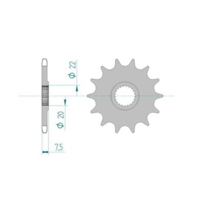 Pignon Honda 520/13D