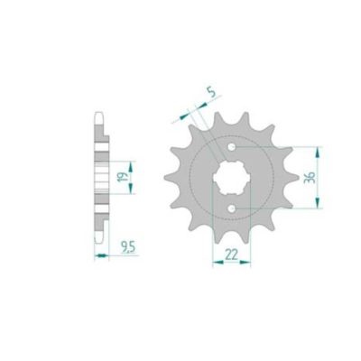 Pignon Honda 520/14D
