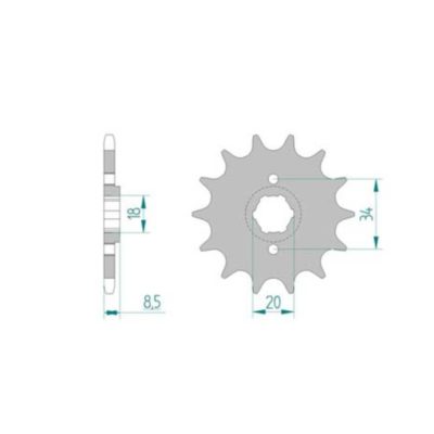 Pignon Honda 520/14D