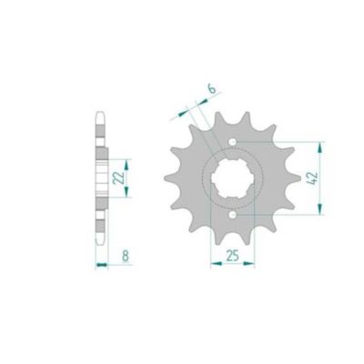 Pignon Honda 520/13D