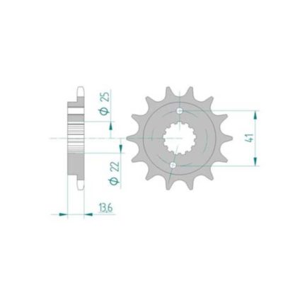 Pignon Honda 520/13D