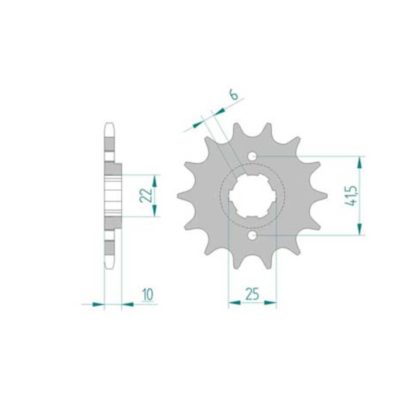 Pignon Honda 520/15D