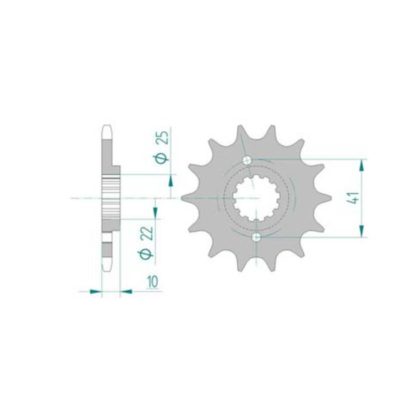 Pignon Honda 520/15D