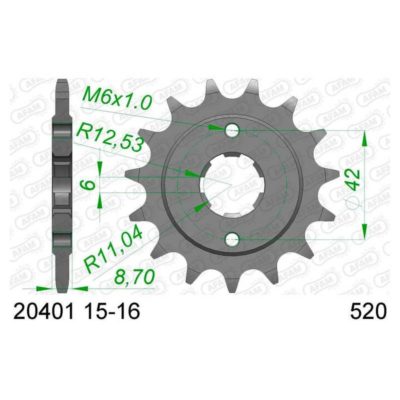 Pignon Honda 520/16D
