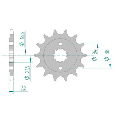 Pignon Honda 520/13D