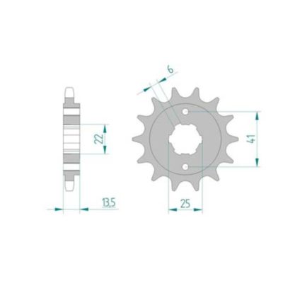 Pignon Honda 525/16D