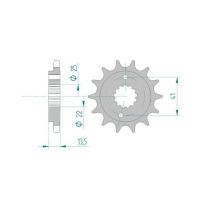 Pignon Honda 525/14D