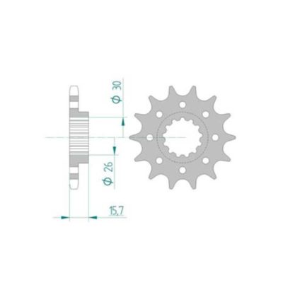 Pignon Honda 525/16D