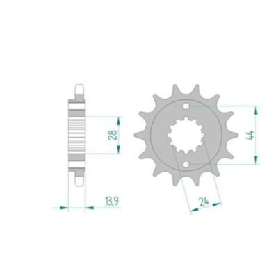 Pignon Honda 525/16D