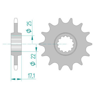 Pignon Honda 520/14D