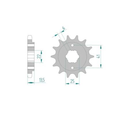 Pignon Honda 530/15D