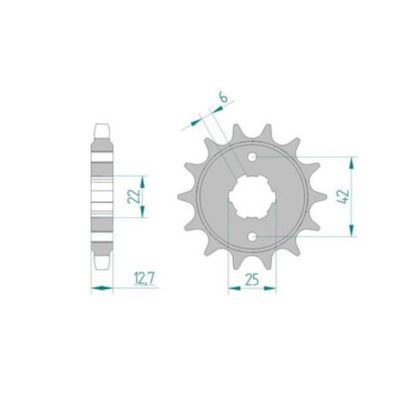 Pignon Honda 530/18D