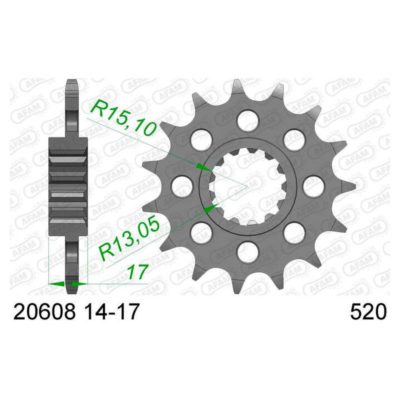 Pignon Honda 520/17D